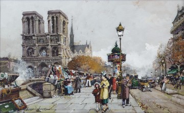 Eugene Galien Laloue Painting - Notre Dame Galien Eugene